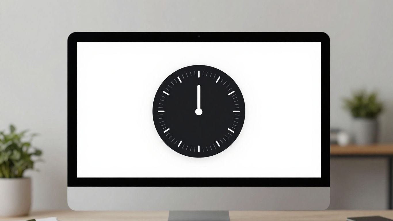 Pomodoro timer on a desktop screen