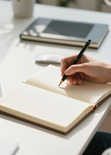 Executive successfully managing their day with focus and organization.