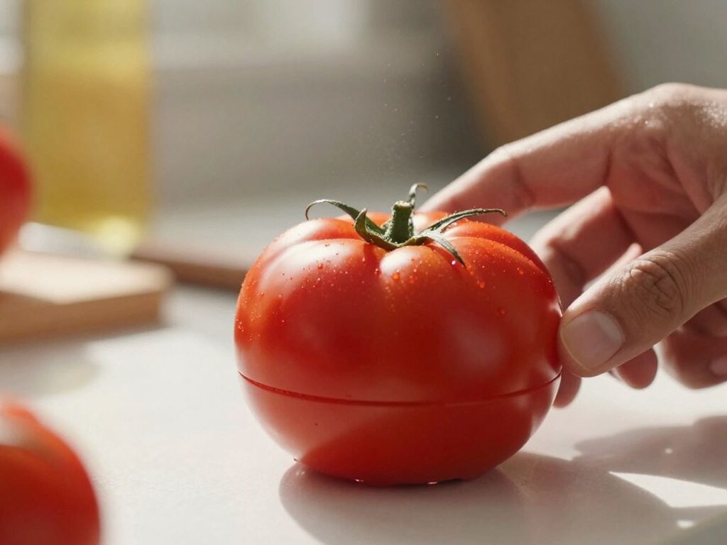 Person setting a Pomodoro timer for focus.