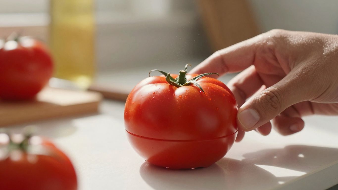 Person setting a Pomodoro timer for focus.
