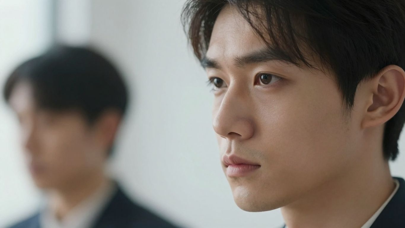 Person intensely focused, demonstrating concentration.