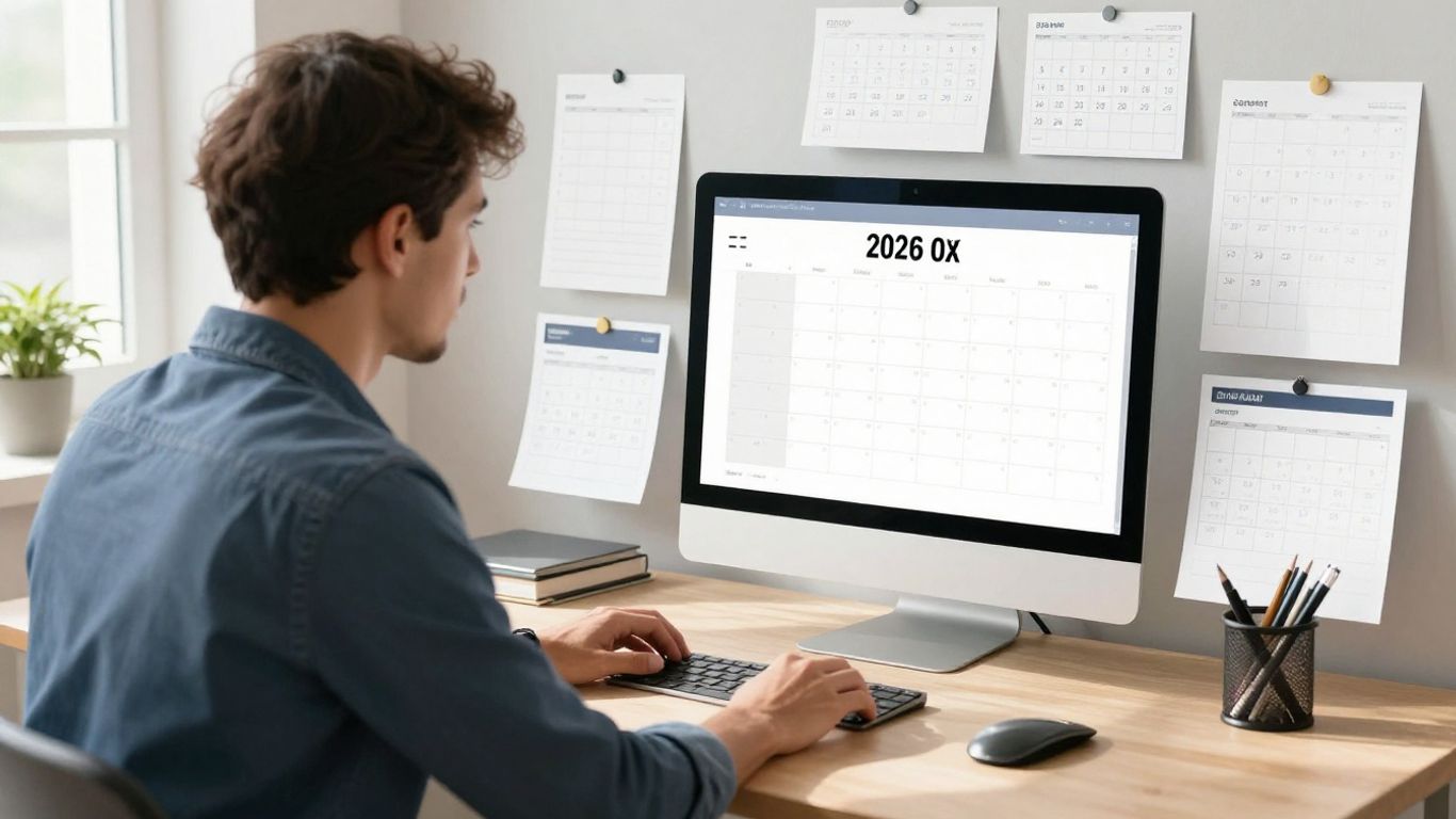Manager using time blocking for productivity in 2026.