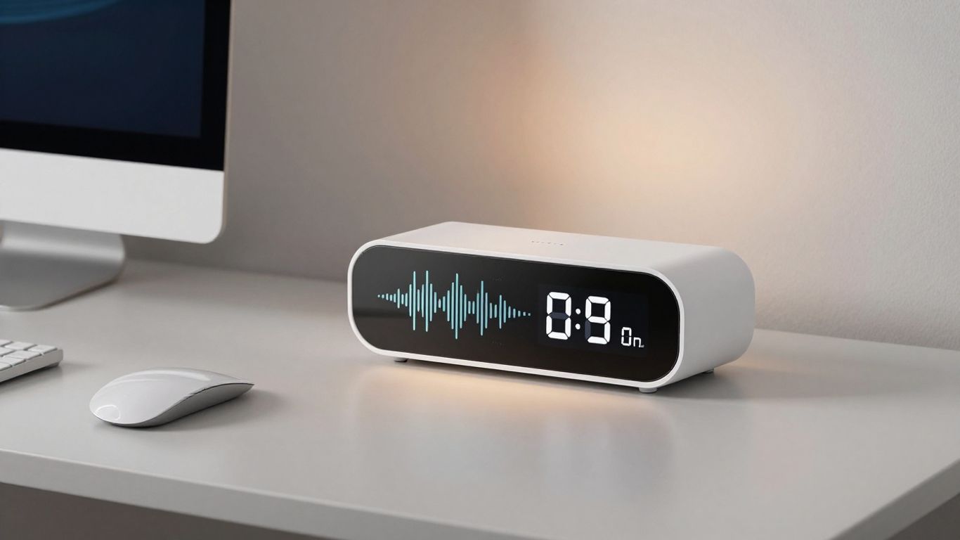 White noise machine and timer for focus.
