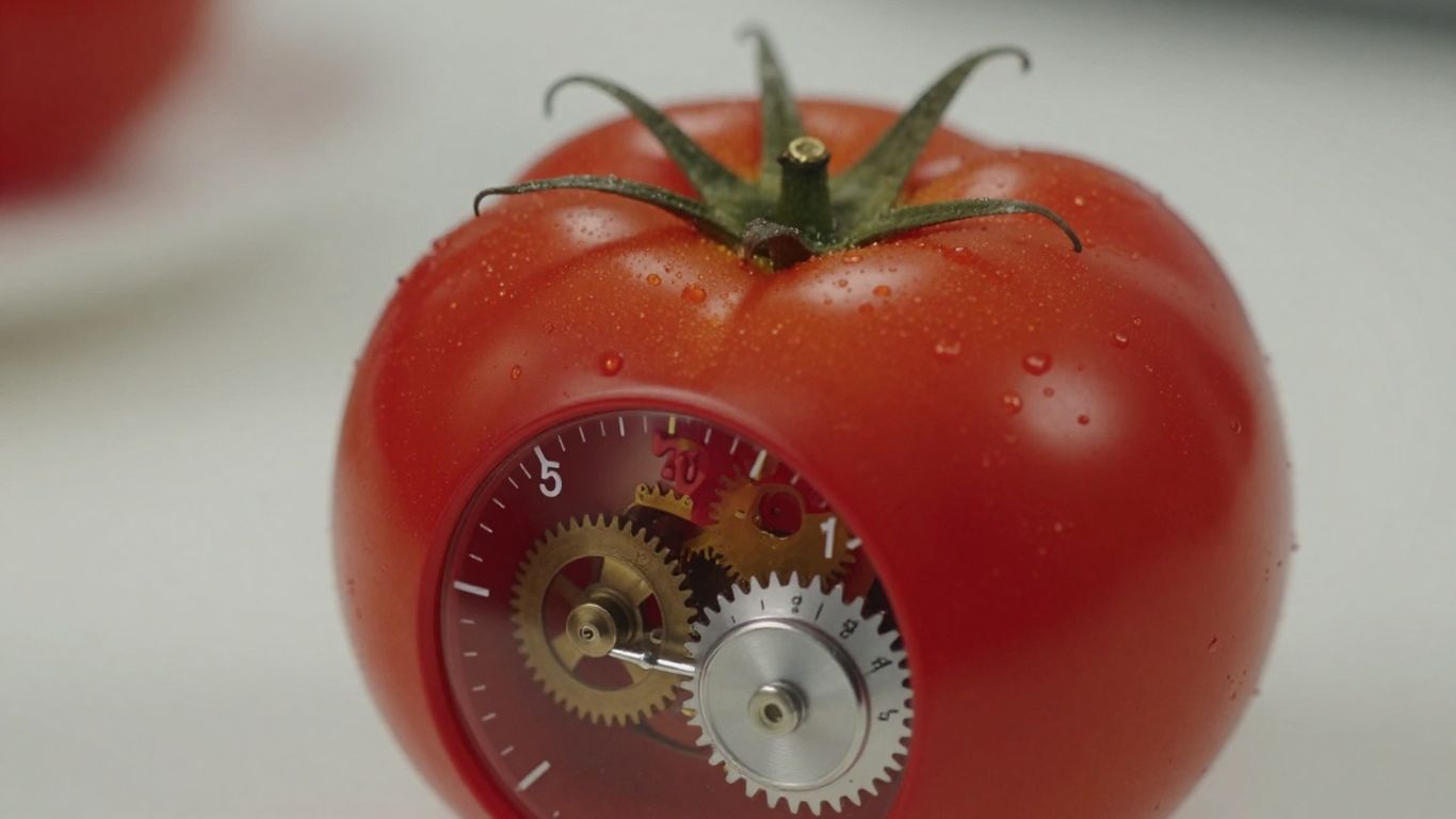 Red tomato timer for Pomodoro Technique