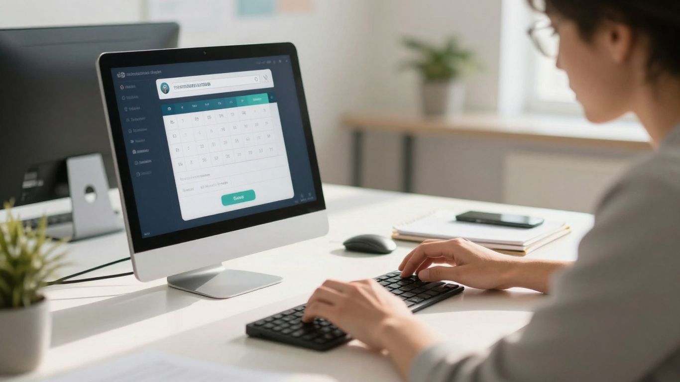 Digital timer on a desk, boosting productivity.