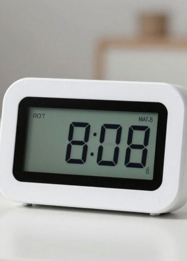 Digital focus timer on a clean workspace.