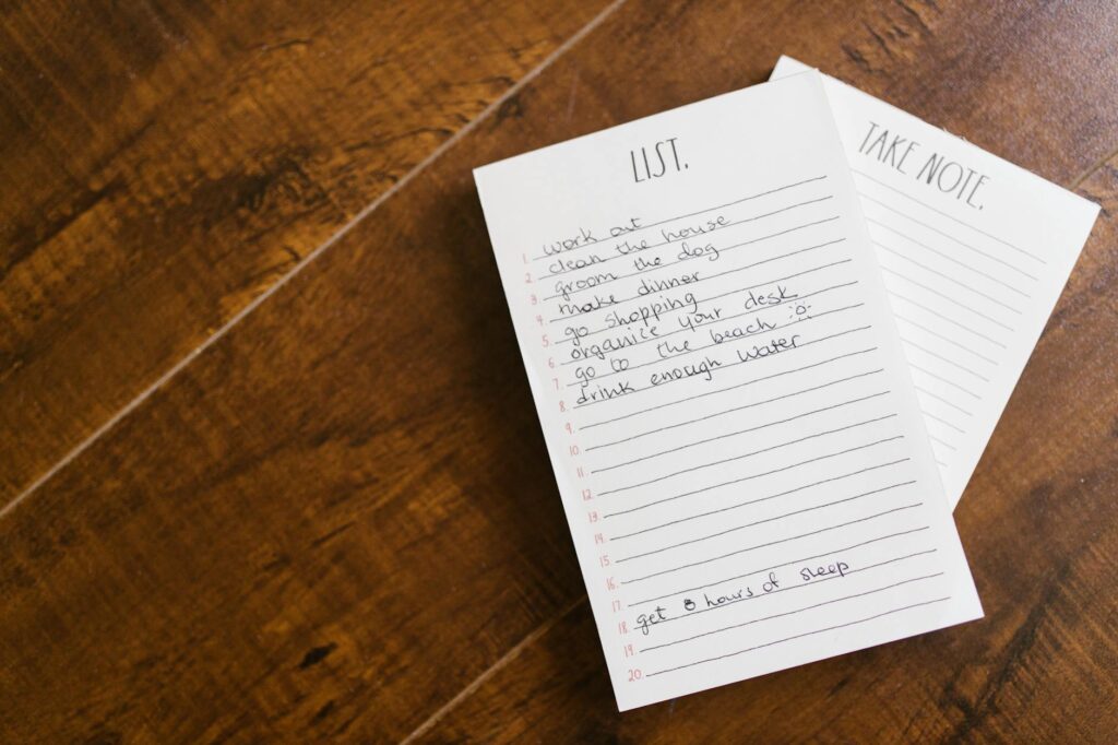 What is self-improvement checklists?