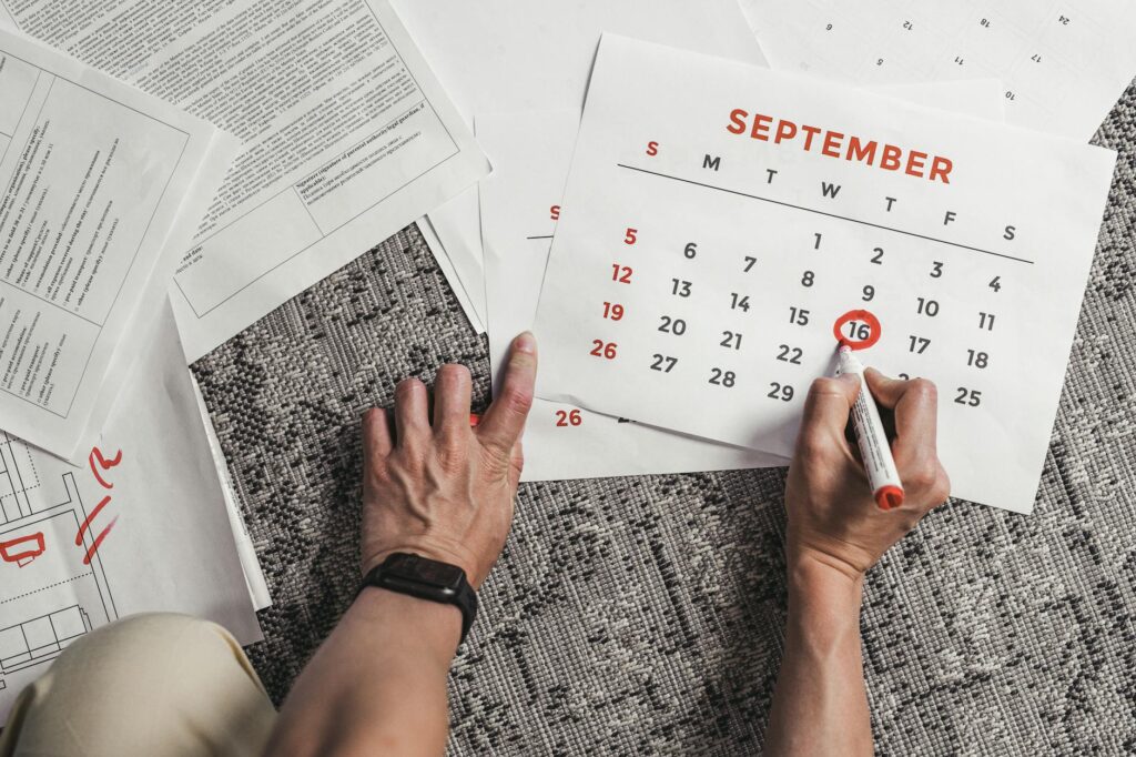 What is task completion calendar?